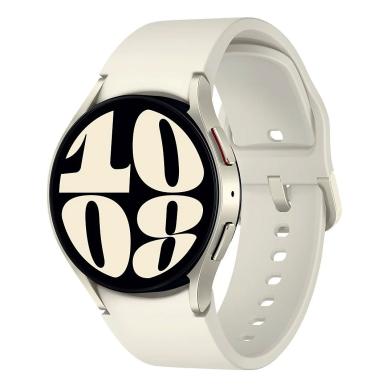 Samsung Galaxy Watch6 silver 40mm Bluetooth D-Buckle Hybrid Eco-Leather Band cream S/M - Reacondicionado: como nuevo | 30 meses de garantía | Envío gratuito