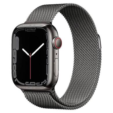 Apple Watch Series 9 GPS + Cellular 45mm Acero inoxidable plata Pulsera milanesa grafito - Reacondicionado: como nuevo | 30 meses de garantía | Envío gratuito