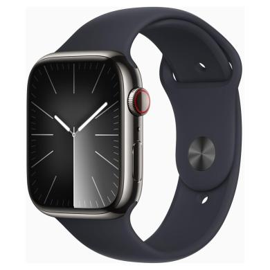 Apple Watch Series 9 Acciaio Inox grafite 45mm Sport Loop mezzanotte (GPS + Cellular) - Ricondizionato - Come nuovo - Grade A+