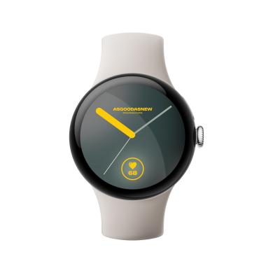 Google Pixel Watch 3 argento lucido 45mm Cinturino Sport grigio creta (Wi-Fi) nuovo