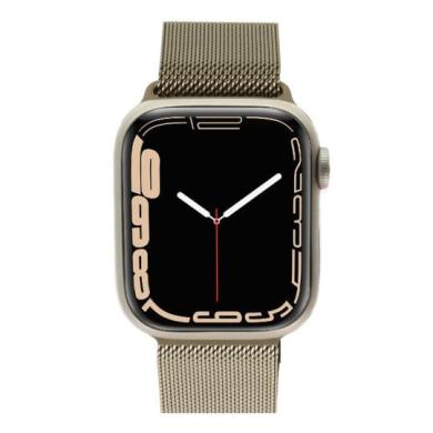 Apple Watch Series 9 GPS + Cellular 41mm Aluminio blanco estrella Pulsera milanesa oro - Reacondicionado: como nuevo | 30 meses de garantía | Envío gratuito