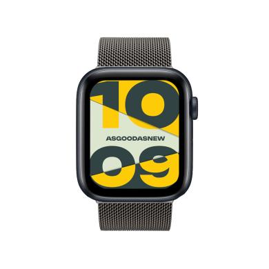 Apple Watch SE 2 GPS 44mm Alluminio mezzanotte Cinturino in maglia milanese grafite - Ricondizionato - ottimo - Grade A