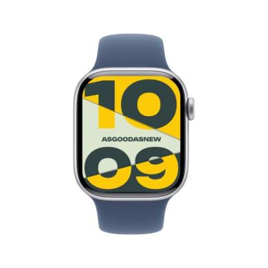 Apple Watch Series 10 GPS 42mm Aluminio plata Correa deportiva azul denim S/M - Nuevo | 30 meses de garantía | Envío gratuito