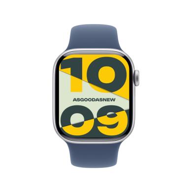 Apple Watch Series 10 GPS 42mm Aluminio plata Correa deportiva azul denim M/L - Nuevo | 30 meses de garantía | Envío gratuito