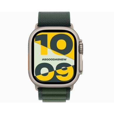 Apple Watch Ultra GPS + Cellular 49mm titanio naturale Alpine Loop verde scuro M - Ricondizionato - buono - Grade B