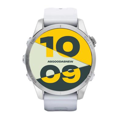 Garmin Epix Pro Gen 2 Standard 42mm blanco/plata QuickFit-Pulsera de silicona (010-02802-01) - Reacondicionado: como nuevo | 30 meses de garantía | Envío gratuito