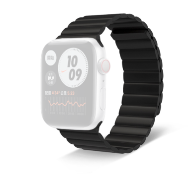 Magnetisches Armband für Apple Watch 42/44/45/49mm -ID22627 schwarz
