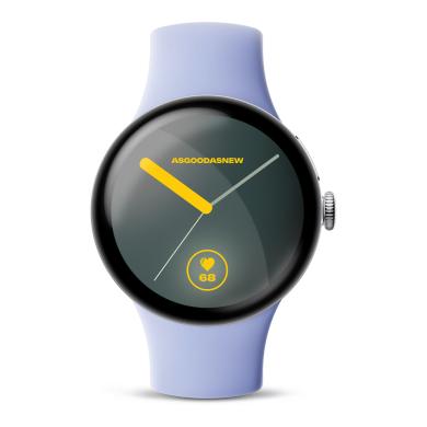 Google Pixel Watch 4 plata pulida 41mm Correa deportiva lila (Wi-Fi) - Reacondicionado: muy bueno | 30 meses de garantía | Envío gratuito