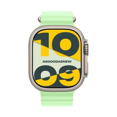 Apple Watch Ultra 3 GPS + Cellular 49mm titanio natural Correa ocean verde neón - Reacondicionado: como nuevo | 30 meses de garantía | Envío gratuito