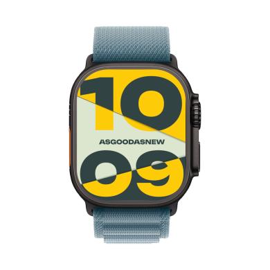 Apple Watch Ultra 3 GPS + Cellular 49mm titanio negro Alpine Loop azul claro M - Nuevo | 30 meses de garantía | Envío gratuito