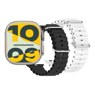 Apple Watch Ultra GPS + Cellular 49mm Titanio – Edición limitada con 2 correas Ocean blanca y negra - Reacondicionado: como nuevo | 30 meses de garantía | Envío gratuito