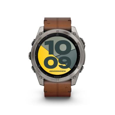 Garmin Fenix 8 AMOLED Sapphire 51mm grafito/titanio Correa de cuero marrón (010-02905-40) - Reacondicionado: como nuevo | 30 meses de garantía | Envío gratuito