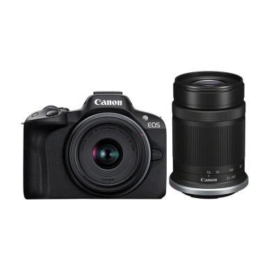 Canon EOS R50 con Objektiv RF-S 18-45mm 4.5-6.3 IS STM + RF-S 55-210mm 5.0-7.1 IS STM negro - Reacondicionado: como nuevo | 30 meses de garantía | Envío gratuito