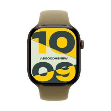 Apple Watch Series 12 GPS + Cellular 46mm alluminio bronzo scuro Cinturino sport oliva M/L 64GB nuovo