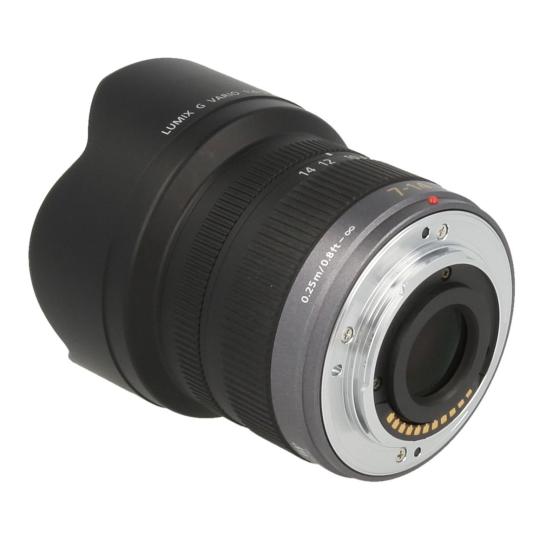 Panasonic 7-14mm 1:4 Lumix G Vario ASPH (H-F007014E) gris noir