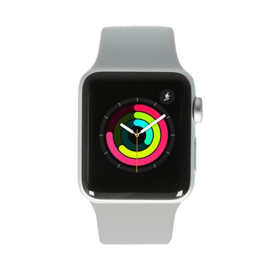 Apple Watch Series 3 GPS Cellular 38mm Aluminium silber Sportarmband weiB kaufen asgoodasnew