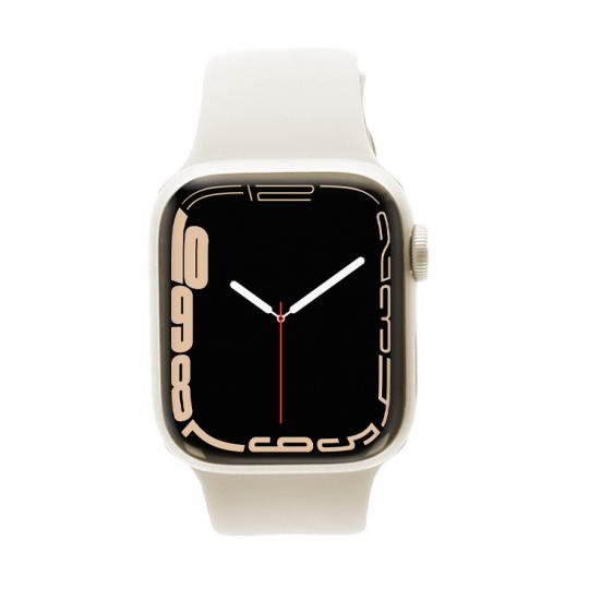 Apple Watch Series 7 GPS 45mm aluminium lumière stellaire bracelet sport  lumière stellaire pas cher
