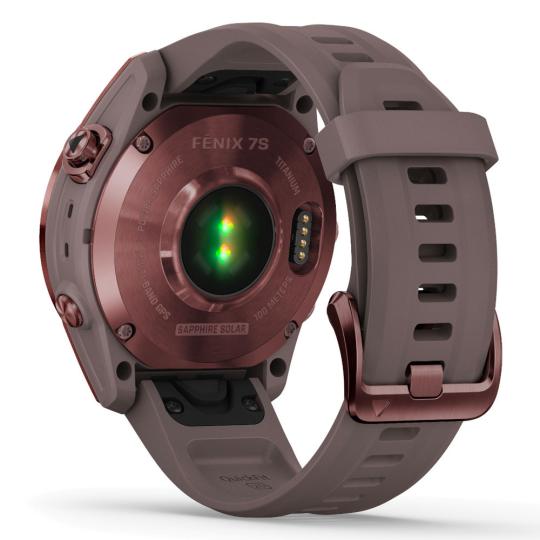 Garmin Fenix 7S Sapphire Solar 42mm mokka titanio/gris foncé (010-02539-29)