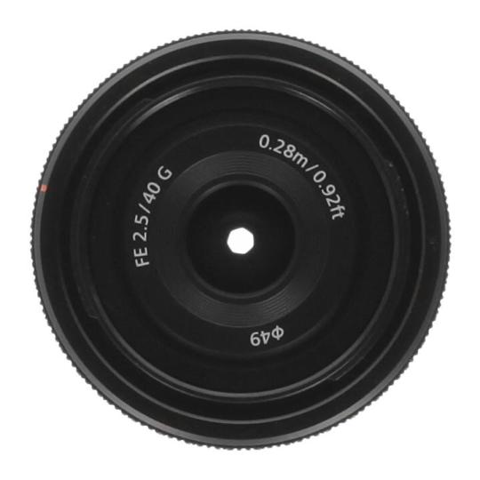 Sony 40mm 1:2.5 FE G (SEL40F25G) negro