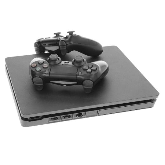 Sony PlayStation 4 Slim - 1TB - 2 Controller schwarz | asgoodasnew