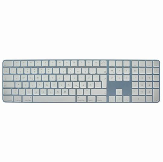 Apple Magic Keyboard QWERTZ avec Touch ID et Pavé numérique pour Mac avec  Apple Chip (A2520) bleu pas cher