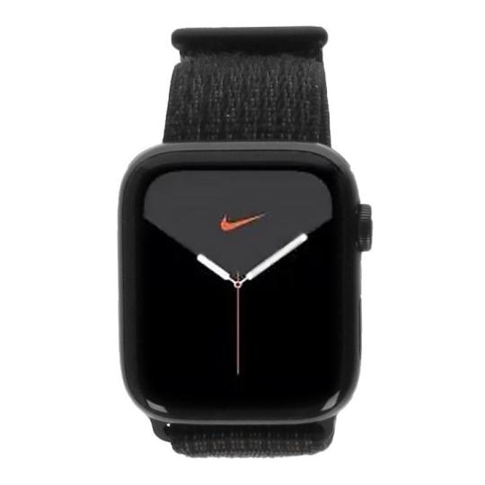 Apple Watch SE Nike GPS + Cellular 44mm alluminio grigio siderale cinturino Loop Sport nero