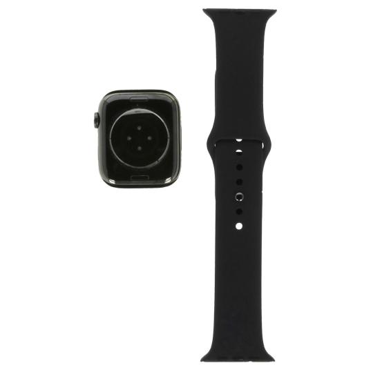 Apple Watch Series 9 GPS + Cellular 45mm Acero inoxidable grafito Correa deportiva medianoche S/M