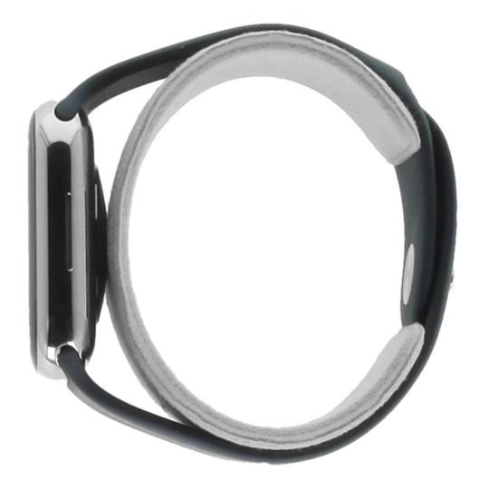 Apple Watch Series 9 GPS + Cellular 45mm Edelstahl silber Sportarmband sturmblau S/M