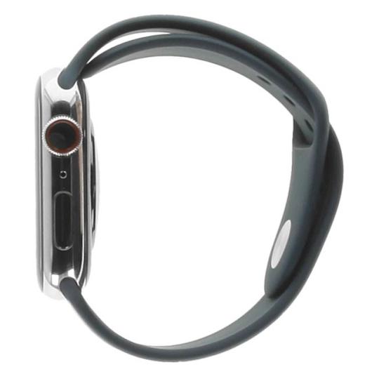 Apple Watch Series 9 GPS + Cellular 45mm Edelstahl silber Sportarmband sturmblau M/L
