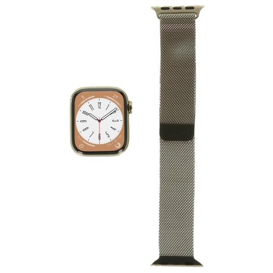Apple Watch Series 9 GPS + Cellular 41mm Acero inoxidable oro Pulsera milanesa oro