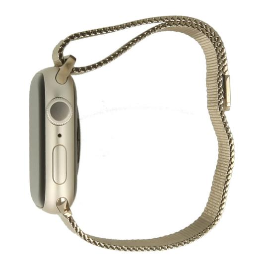 Apple Watch Series 9 GPS 41mm Alluminio galassia Cinturino in maglia milanese oro