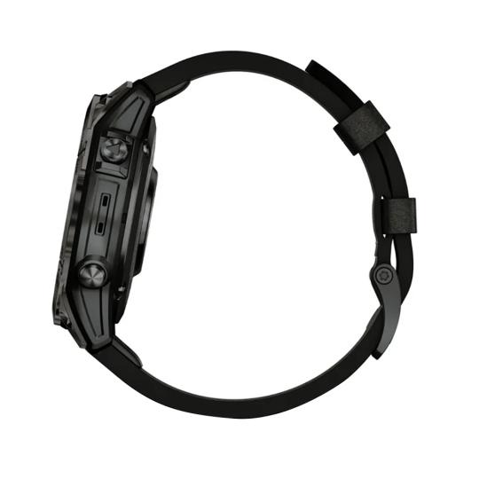 Garmin Epix (Gen 2) Sapphire 47mm schwarz/schiefergrau Titan QuickFit-Lederarmband braun (010-02582-30)
