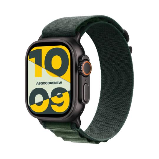 Apple Watch Ultra 2 GPS + Cellular 49mm titanio nero Alpine Loop verde scuro M