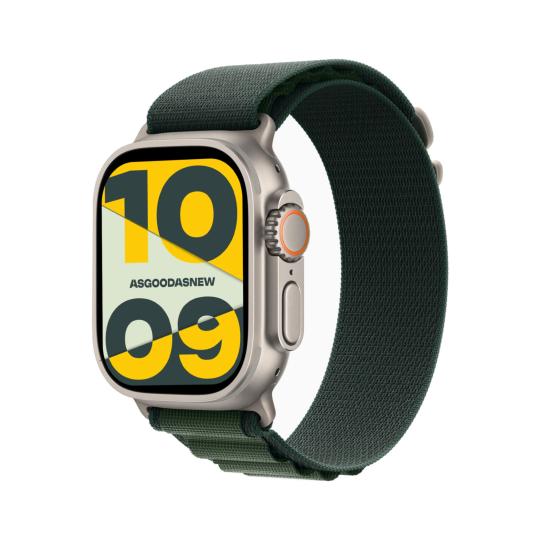 Apple Watch Ultra 2 GPS + Cellular 49mm Titanio natur Alpine Loop verde scuro M