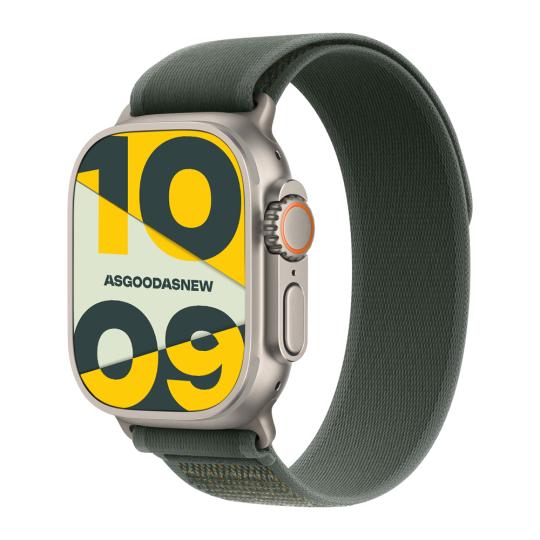 Apple Watch Ultra 2 GPS + Cellular 49mm Titan schwarz Trail Loop grün M/L