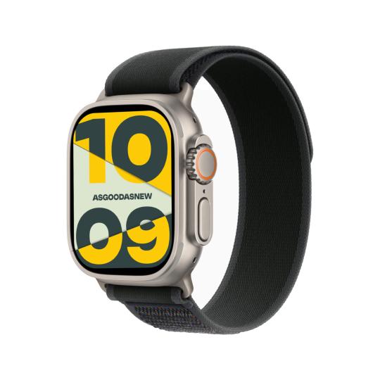 Apple Watch Ultra 2 GPS + Cellular 49mm titane naturel Boucle Trail noir S/M