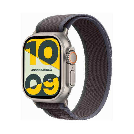 Apple Watch Ultra 2 GPS + Cellular 49mm titanio naturale Trail Loop blu/nero M/L