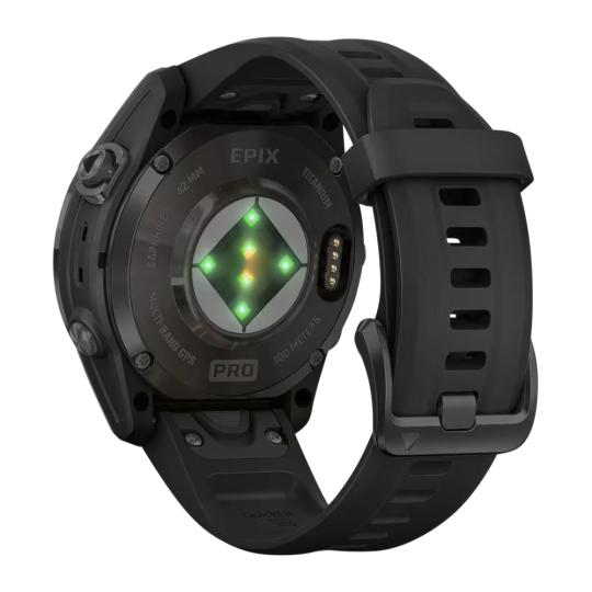 Garmin Epix Pro Gen 2 Sapphire 42mm negro/gris carbón Titan QuickFit-Pulsera de silicona (010-02802-15)
