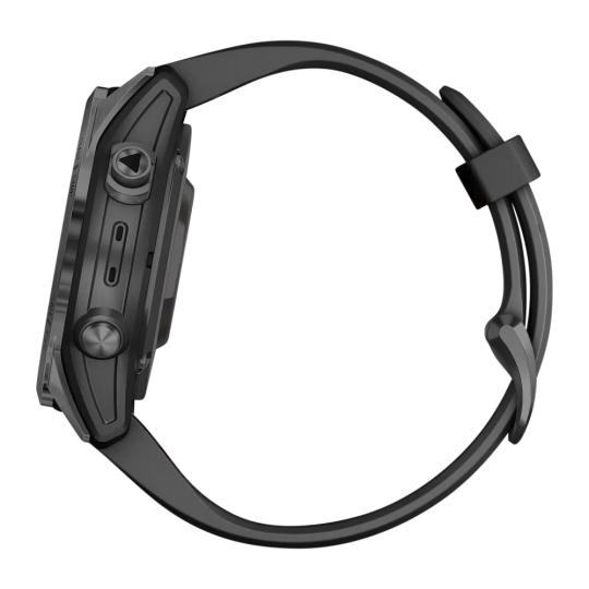 Garmin Epix Pro Gen 2 Sapphire 42mm negro/gris carbón Titan QuickFit-Pulsera de silicona (010-02802-15)