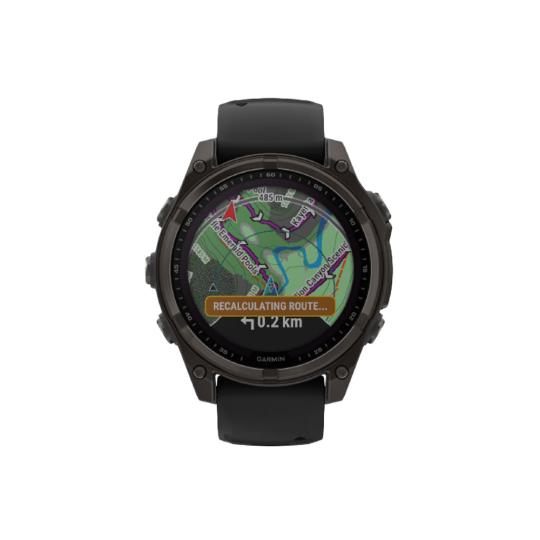 Garmin Fenix 8 Solar Sapphire 51mm graphit/titan gris charbon DLC (010-02907-11)