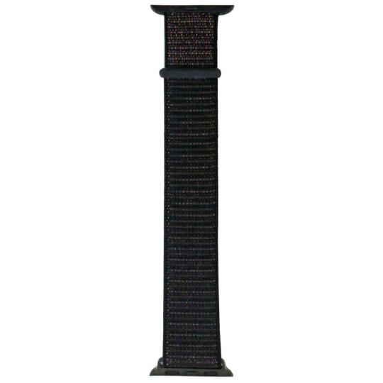 asgoodasnew Bracelet en nylon pour Apple Watch 38/40/41mm -ID22628 noir