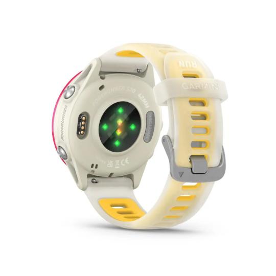 Garmin Forerunner 570 42mm 42mm rose avec bracelet ivoire translucide/orange (010-02970-02)