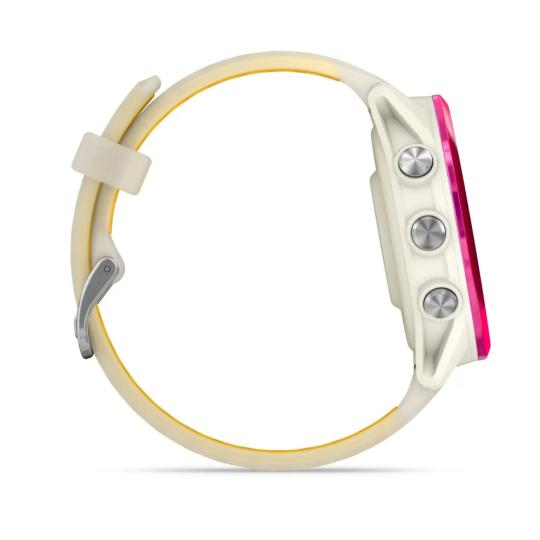 Garmin Forerunner 570 42mm 42mm rose avec bracelet ivoire translucide/orange (010-02970-02)