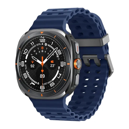 Samsung Galaxy Watch Ultra 2025 titanium blue 47mm LTE Marine Band dark gray