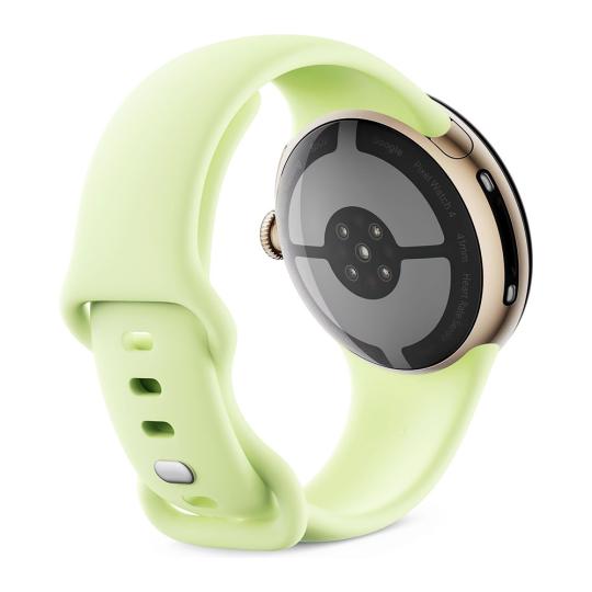 Google Pixel Watch 4 champagne gold 41mm Sportarmband lemongrass (Wi-Fi)