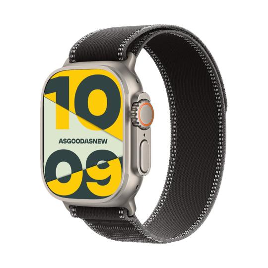 Apple Watch Ultra 3 GPS + Cellular 49mm Titan natur Trail Loop schwarz/kohlegrau S/M
