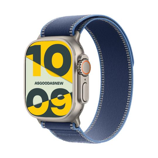 Apple Watch Ultra 3 GPS + Cellular 49mm Titan natur Trail Loop blau/hellblau M/L