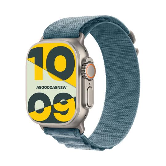 Apple Watch Ultra 3 GPS + Cellular 49mm Titan natur Alpine Loop hellblau L