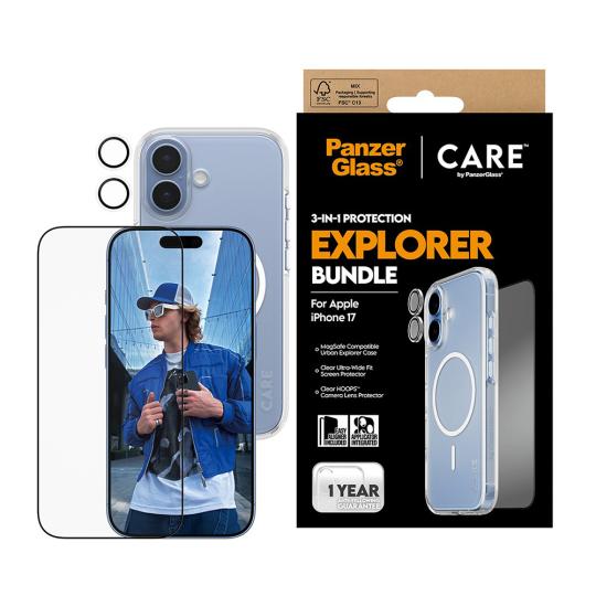 CARE by PanzerGlass Flagship 3in1 Urban Explorer Bundle pour Apple iPhone 17 -ID22865