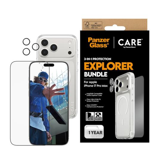 CARE by PanzerGlass Flagship 3in1 Urban Explorer Bundle pour Apple iPhone 17 Pro Max -ID22867